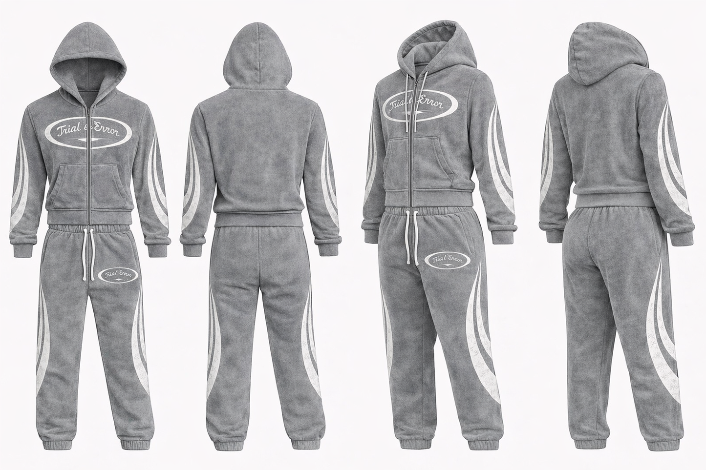 “Neutral Gray” T&E jogging suit