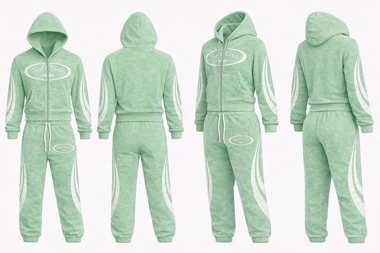 “Pastel Green” T&E jogging suit
