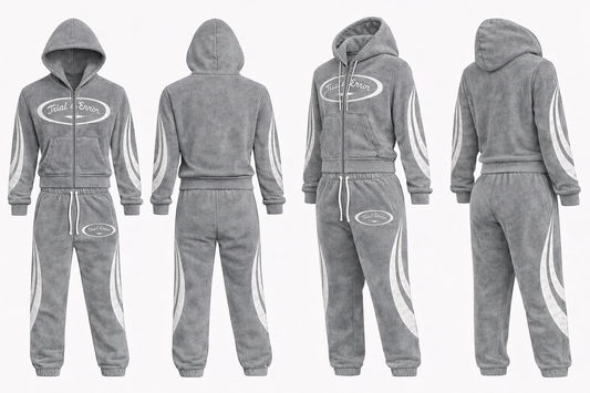 “Neutral Gray” T&E jogging suit